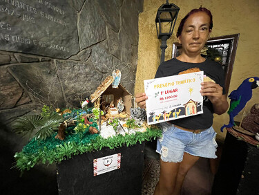 Concurso de Pres&eacute;pio mostra criatividade de concorrentes; premiados seguem em exposi&ccedil;&atilde;o