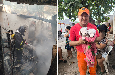 Resid&ecirc;ncia fica destru&iacute;da ap&oacute;s inc&ecirc;ndio no bairro Cristo Redentor em Corumb&aacute;